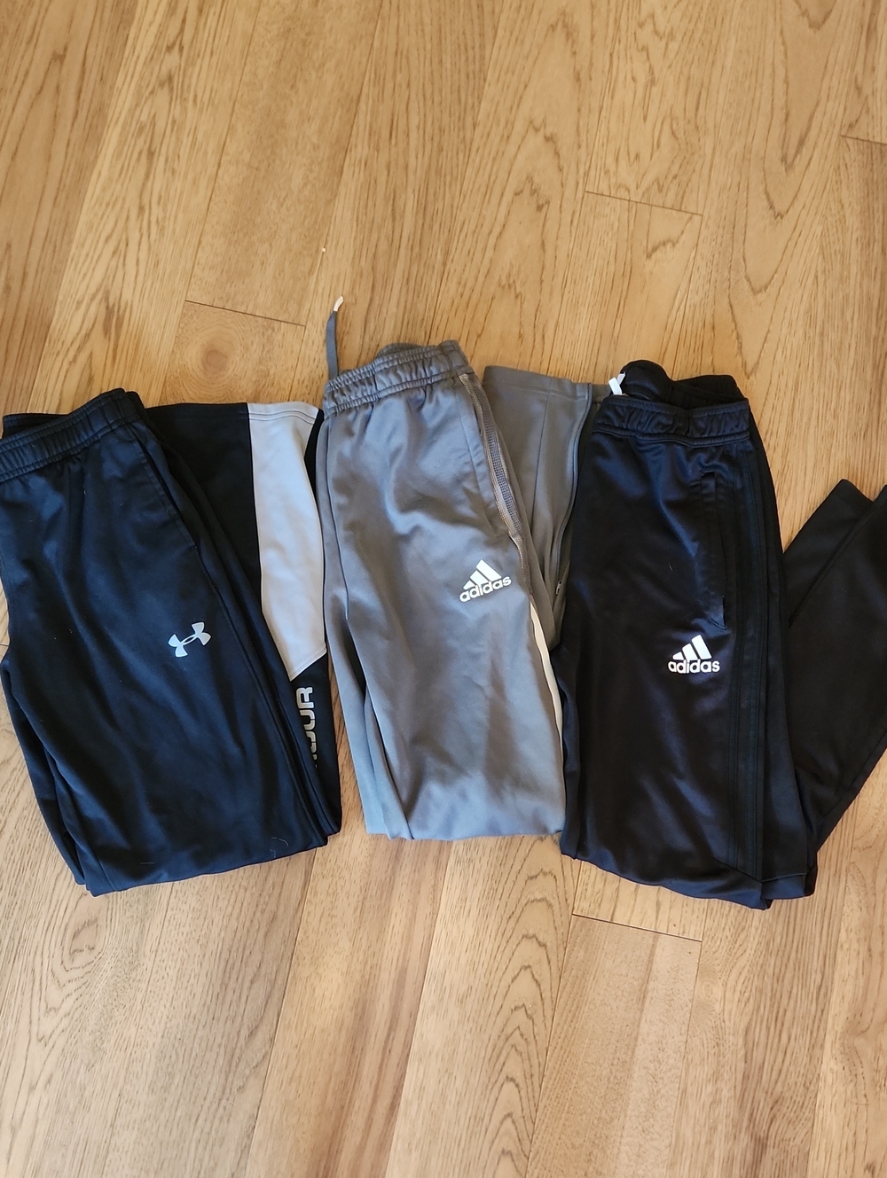Adidas & Under Armour Kids Athletic Track Pants - Size Youth Large